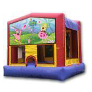 This Nickelodeon Licensed bounce house features the irresistible and quirky Spongebob along with his best friend Patrick