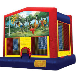 This inflatable is great for end of season soccer parties or for soccer themes birthday parties in general.