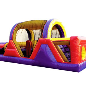 The backyard obstacle course is compact enough to fit in most backyards, yet also suitable for large events.