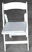 white wooden chairs for rent